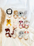 Babyrassel, Hase, Tiger, Reh, Rassel mit Namen, Baby Geschenk, Baby Geschenk, Rasseln