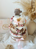 Windeltorte, Baby Geschenk, Windeltorte Hase, Geschenk Baby