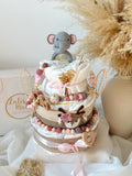 Windeltorte, Baby Geschenk, Windeltorte Hase, Geschenk Baby