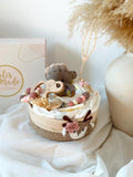 Windeltorte, Baby Geschenk, Windeltorte Hase, Geschenk Baby