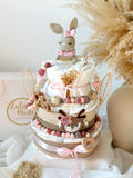 Windeltorte, Baby Geschenk, Windeltorte Hase, Geschenk Baby