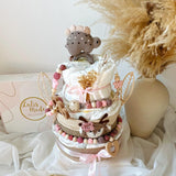 Windeltorte, Baby Geschenk, Windeltorte Hase, Geschenk Baby