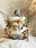 Windeltorte Elefant, Windeltorte, Geburt Geschenk , Baby Geschenk, Windeltorte