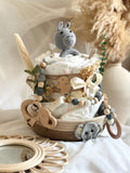 Windeltorte Elefant, Windeltorte, Geburt Geschenk , Baby Geschenk, Windeltorte