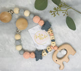 Pacifier chain and teether set